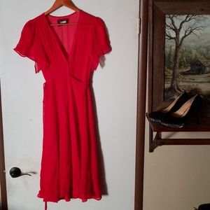 Reformation Frances Dress in Red